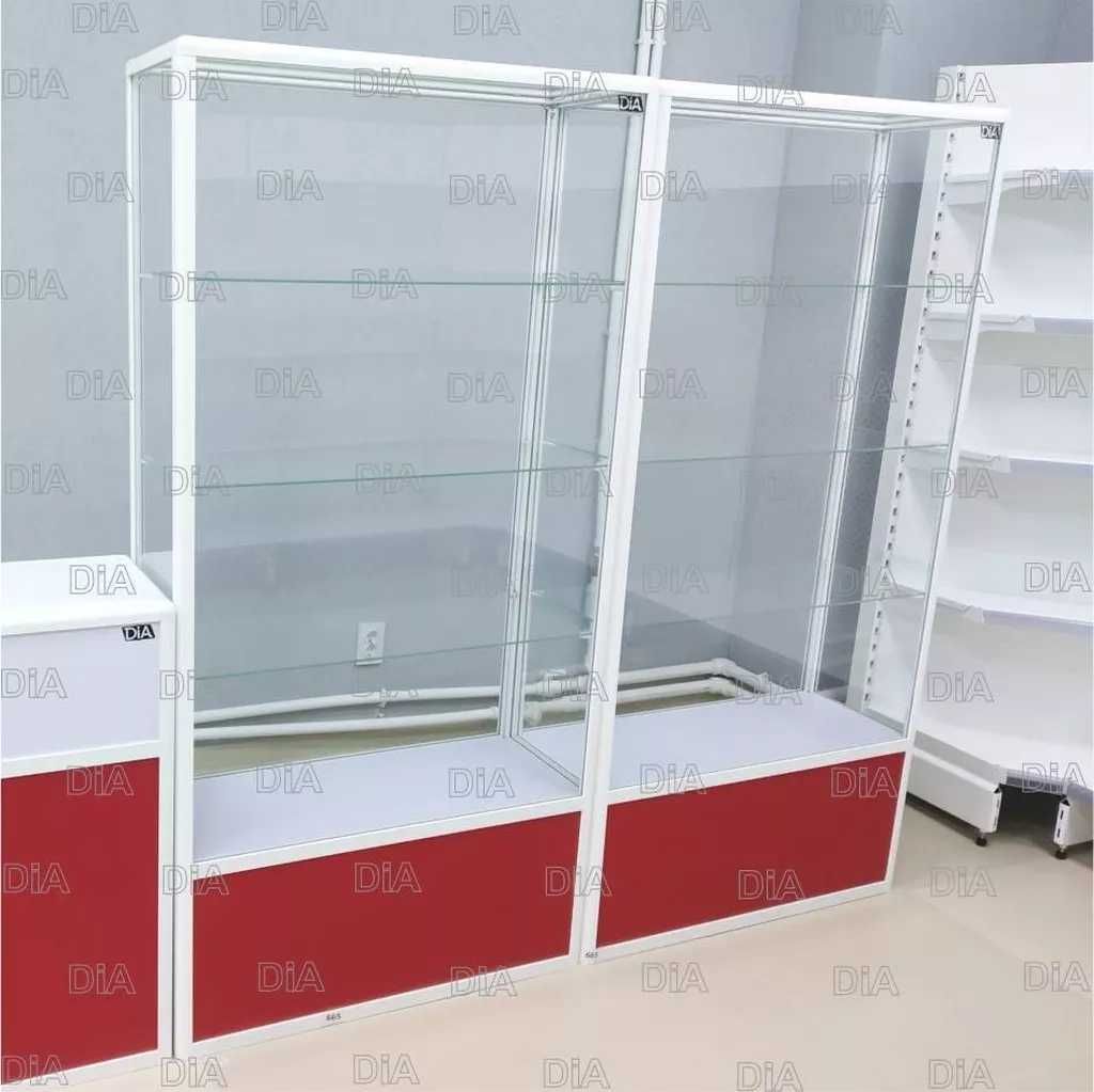 Витрина торговая из профиля и стекла, Акция,прилавки,для магазина aevi