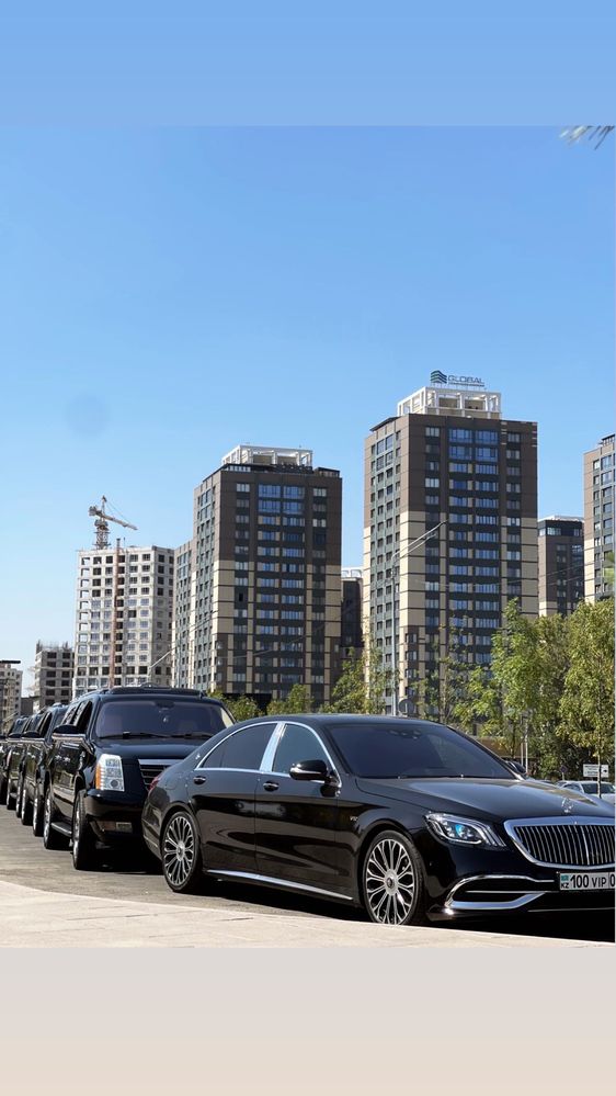 Прокат аренда авто Кадилак,Гелен,Ролс Ройс,Майбах, w222, w223 г.Алматы