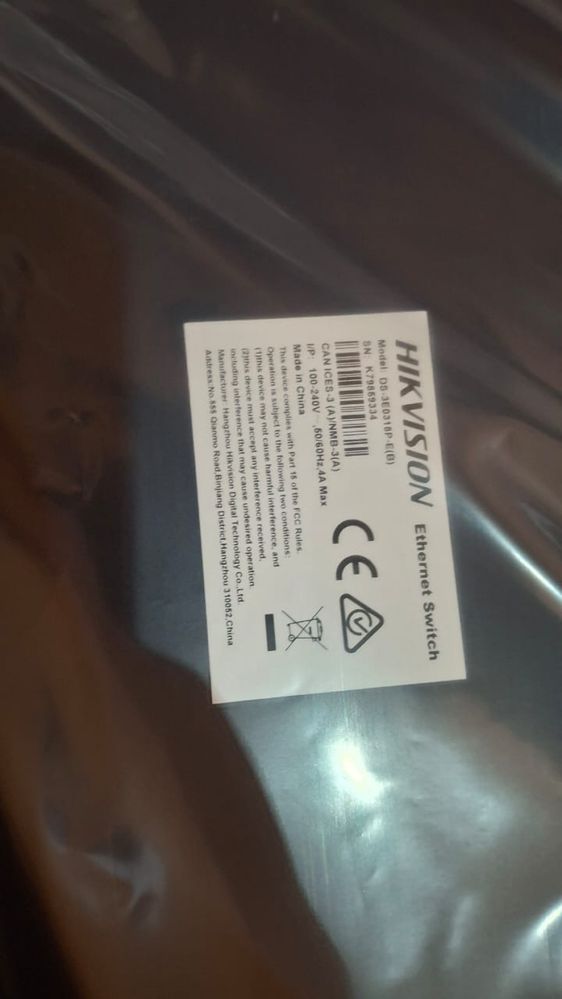 HikVision PoE коммутатор 16 порт 10/100мб