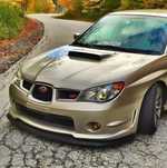 Бампер передний STI с отверстиями под туманки Subaru Impreza GDB Лиса