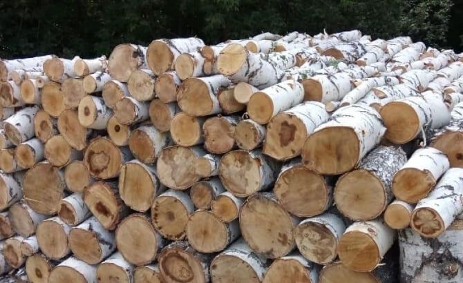 Дрова колотые (сухие) , Берёза Осина Сосна доставка уголь