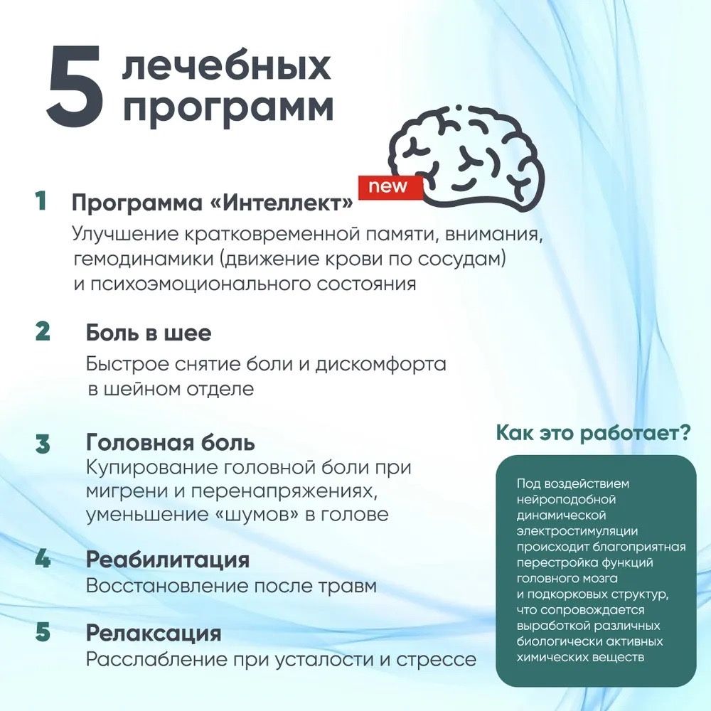 Электро-миостимулятор шейно-воротниковой зоны. НЕЙРОДЕНС-АКСИС