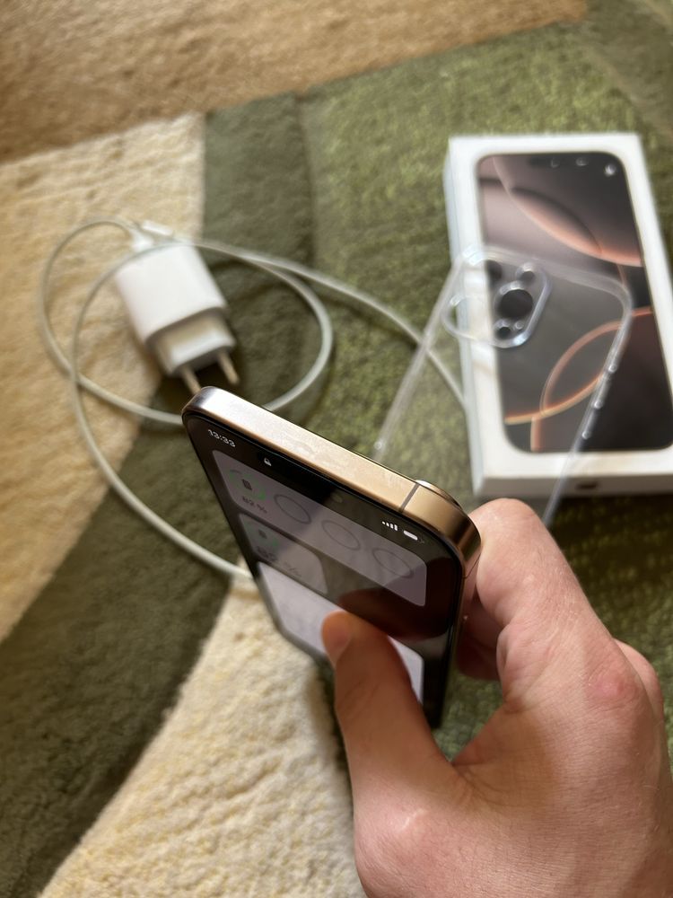 Iphone 16 pro max 256 емксть 100% 4 ай усталган телефон тап таза