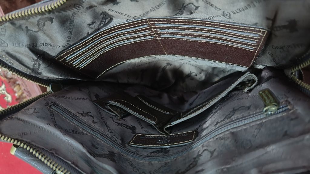 Мужская Сумка кожаная Giorgio Ferretti Италия Оригинал