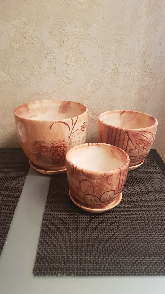 Горшки для цветов (набор) Польша.