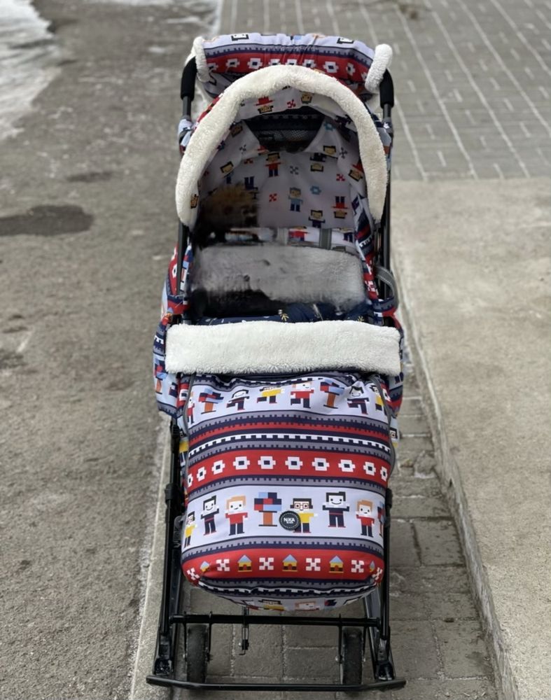 Продам санки коляску для мальчика