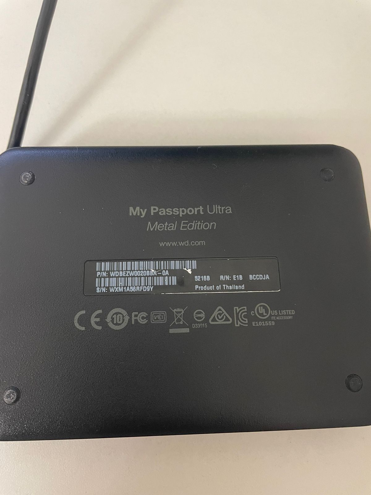 Жесткий диск Western Digital My Passport Ultra Metal