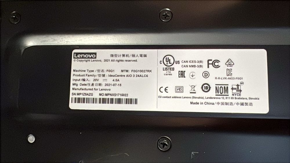Моноблок Lenovo IdeaCentre AIO 3 24ALC6