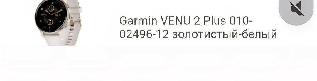 Garmin VENU 2 в золотисто-белый