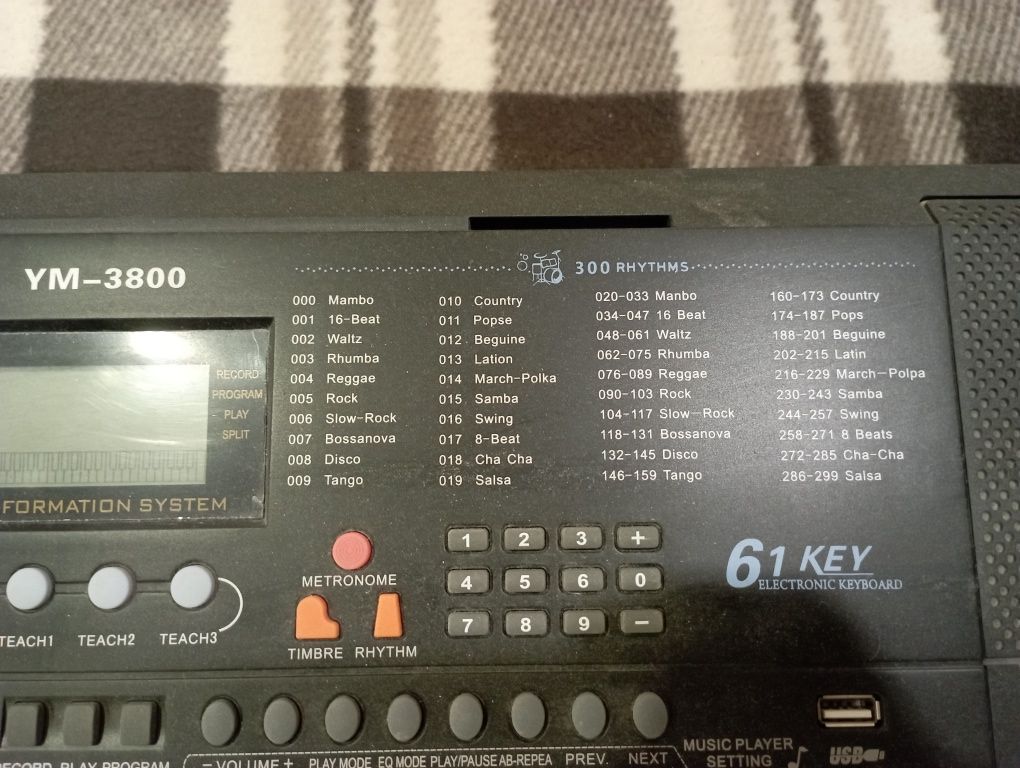 Синтезатор Yongmei YM-3800