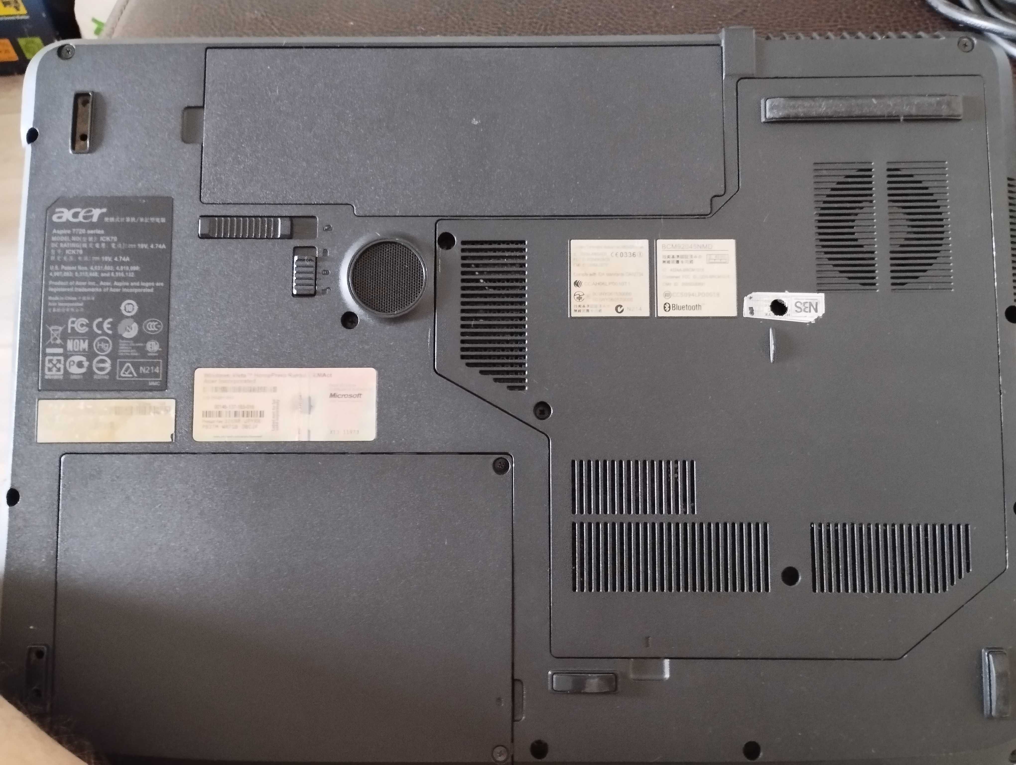 Продам ноутбук ACER ASPIRE 7720
