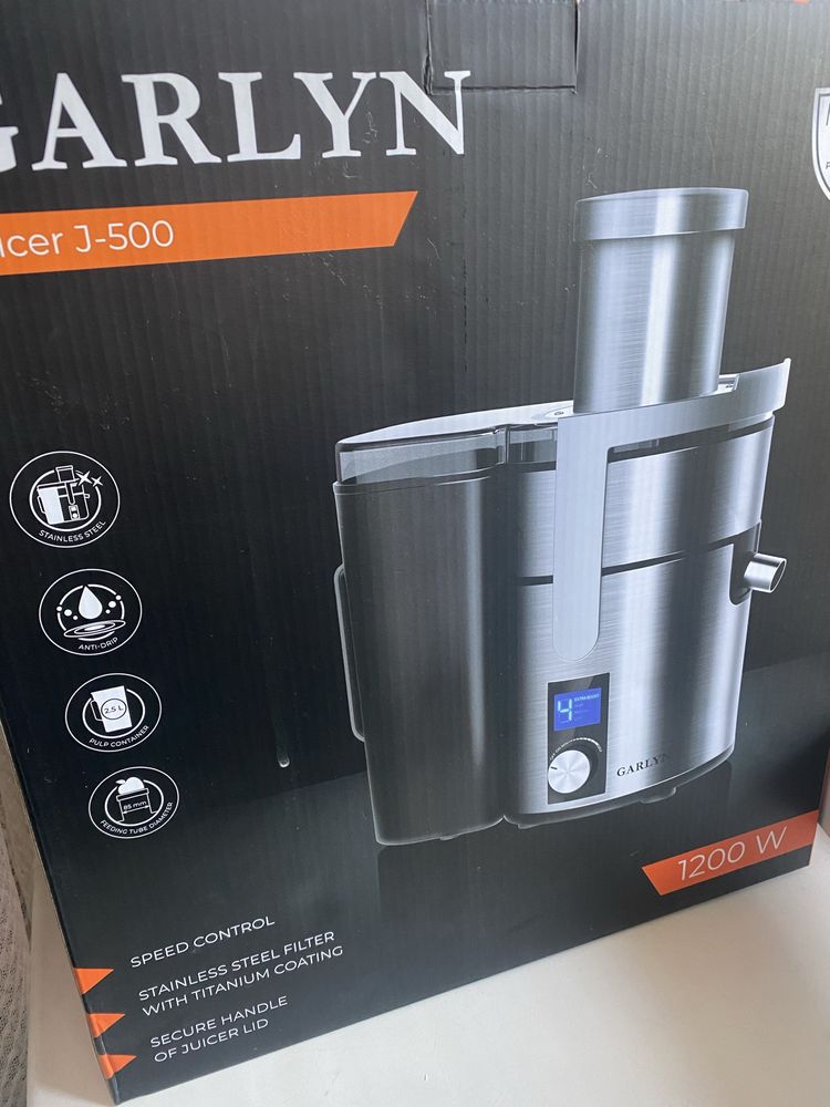 Продам соковыжималку новую Garlyn J 500