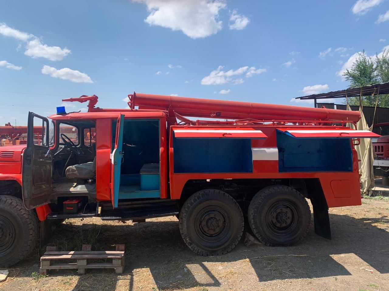 Пожарная машина марки Зил, Газ