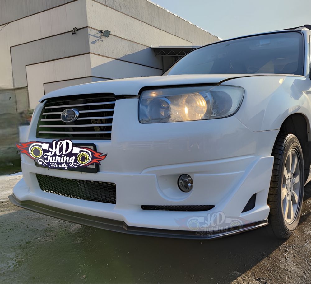 Губа Syms со сплиттером Subaru Forester SG Рестайлинг