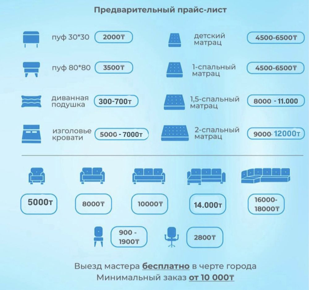 Химчистка мягкой мебели диван кресло матрас