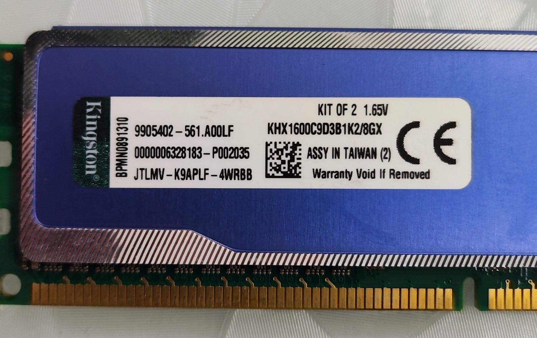 ОЗУ 4Гб 1600 HyperX blu.