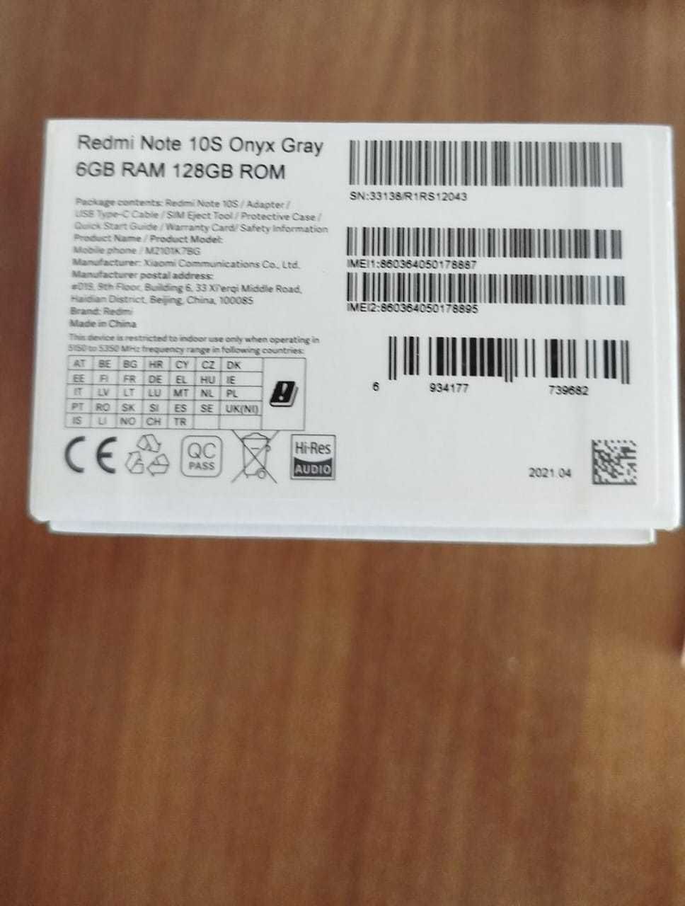 Xiaomi Redmi Note 10S