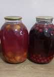 Компоты свежие, вишня, слива