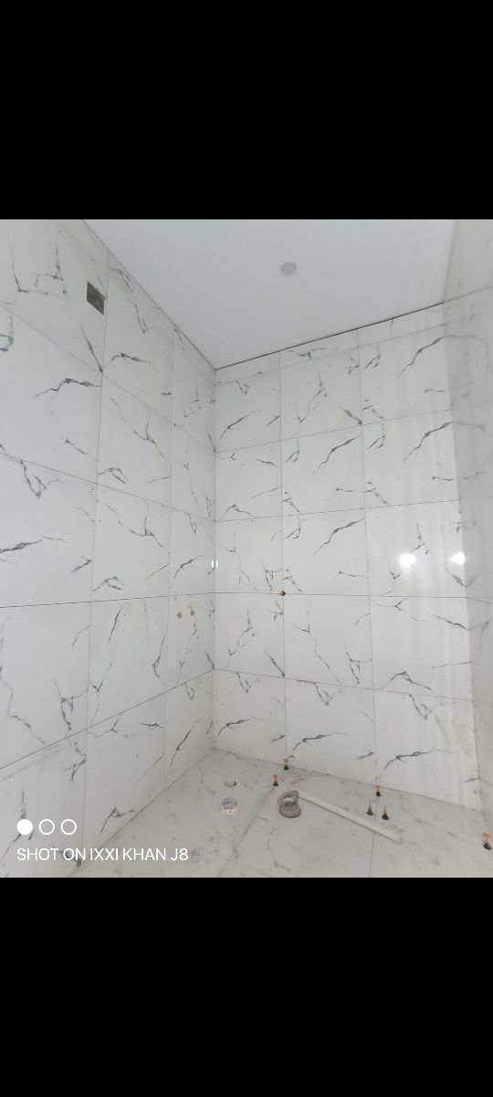 Кафел саламыз 1.20*0.60, 0.60 бәрін сала береміз.