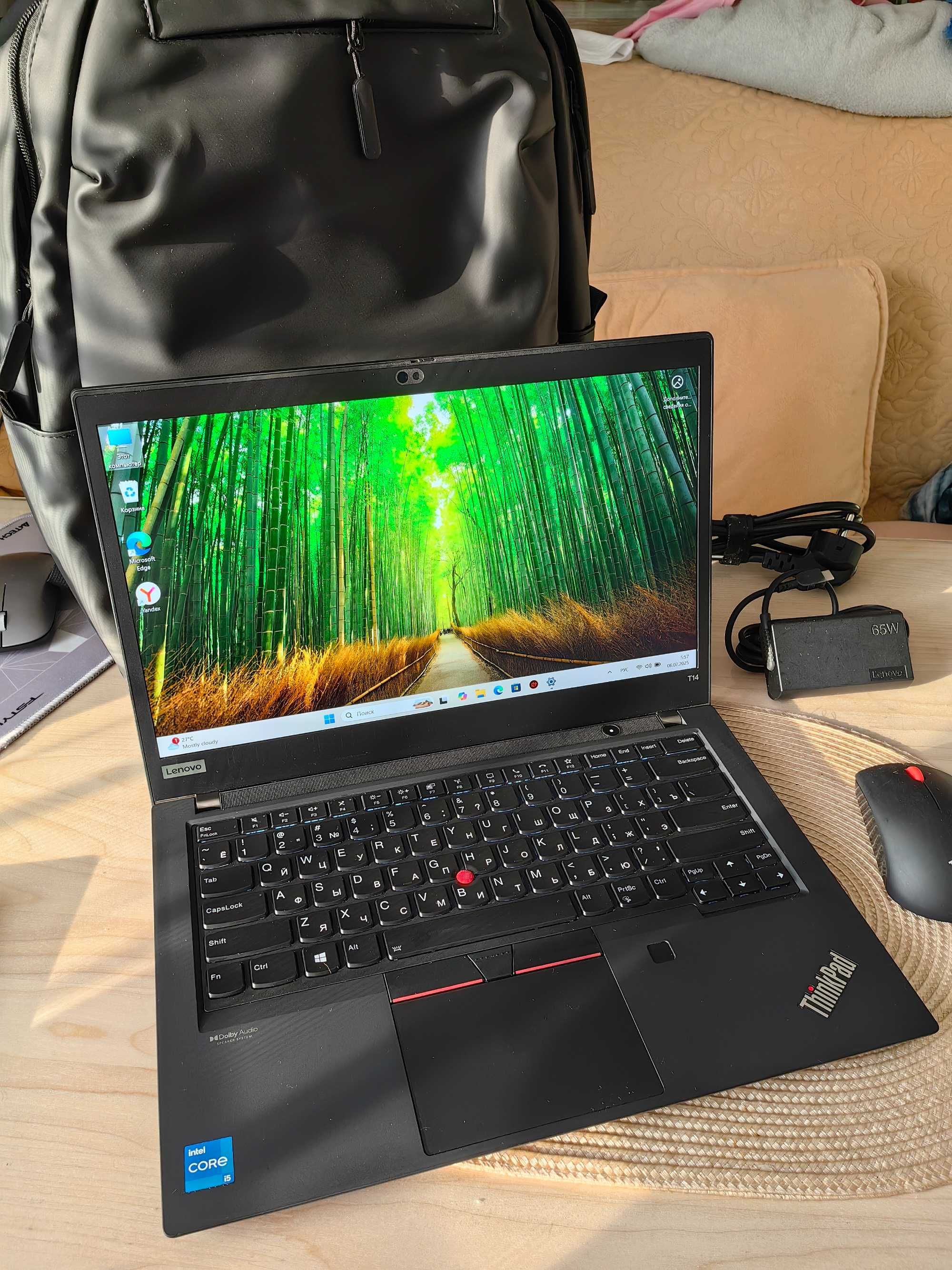 Lenovo Thinpad T14(gen2) Core i5-1135G7, 16Gb, 512ssd, 400нит 100%SRGB