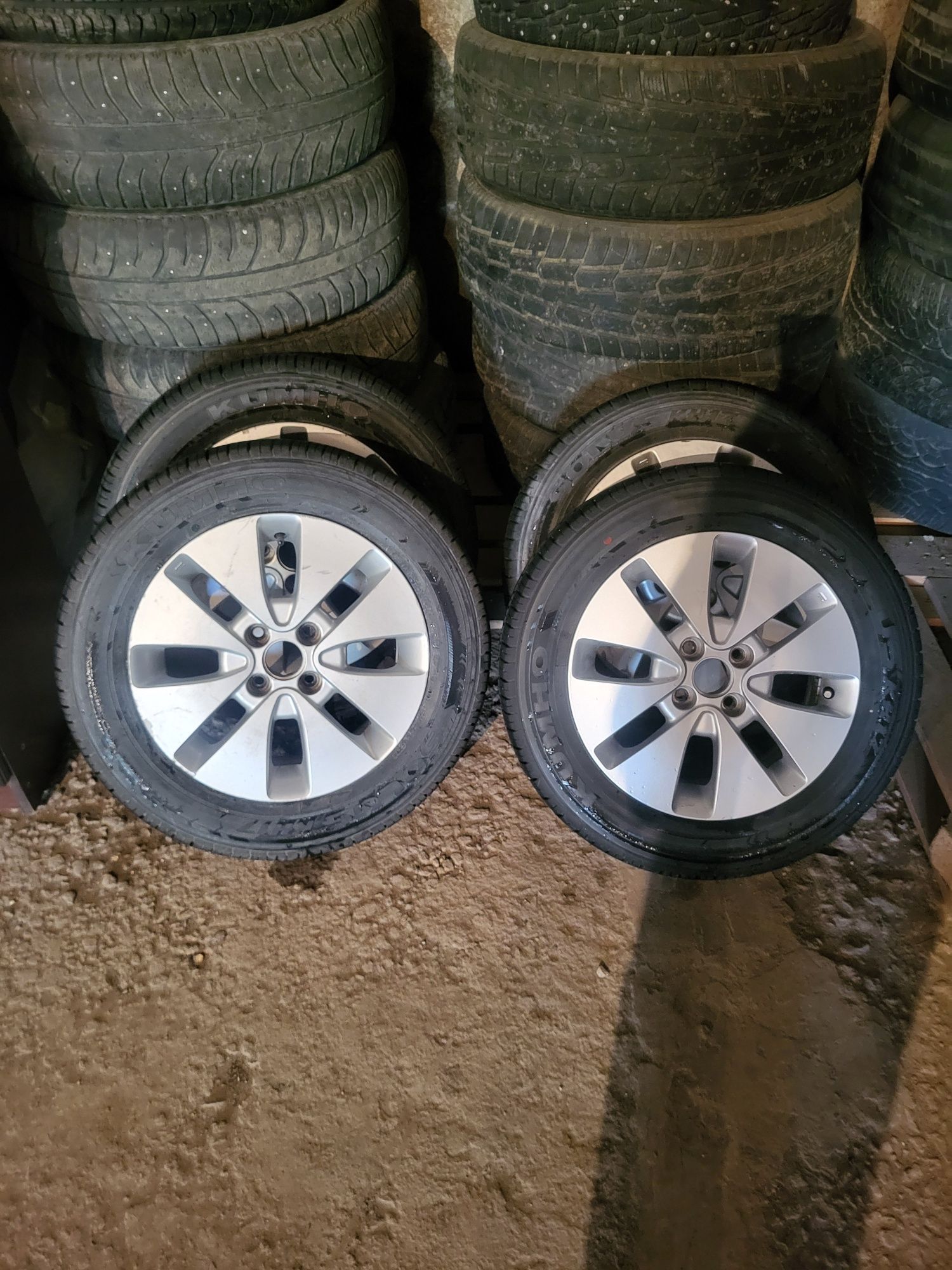 Шины KUMHO 185/65 R15  диски KIA RIO prestige