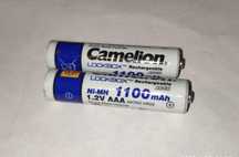 Мизинчиковые аккумуляторы Ni-MH ААА Сamelion 1100mAh