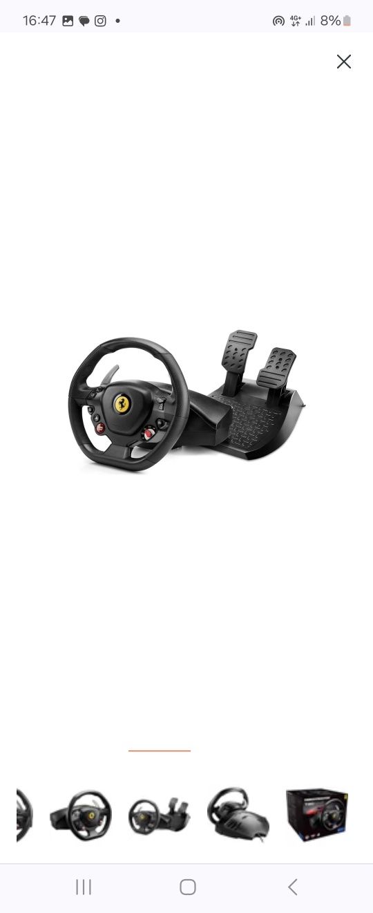 Игровой руль PS4 Thrustmaster T80 Ferrari 488 GTB Edition (в хороше