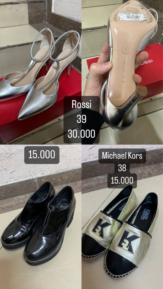 Сапоги, туфли женские брендовые YSL, Kors, LV, Channel, Fendi, Baldini