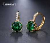 Серьги с камнем бижутерия