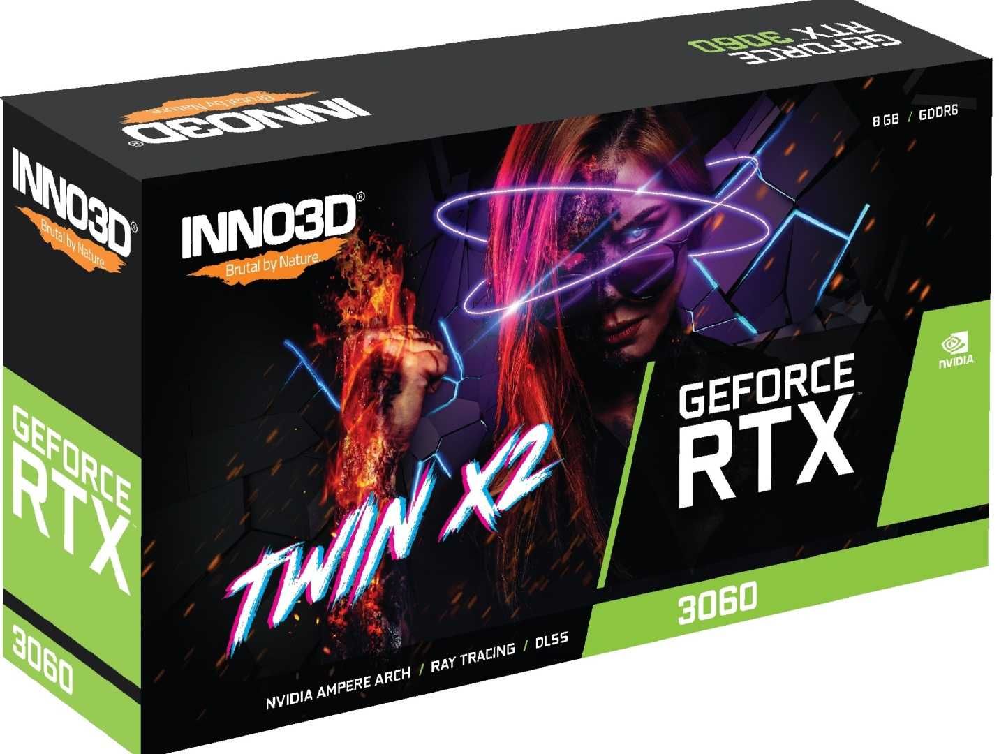 Видеокарта Inno3D GeForce RTX 3060 TWIN X2 8 ГБ