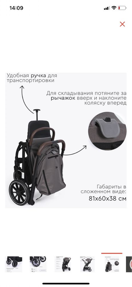 Коляска TOMIX перекидная ручка