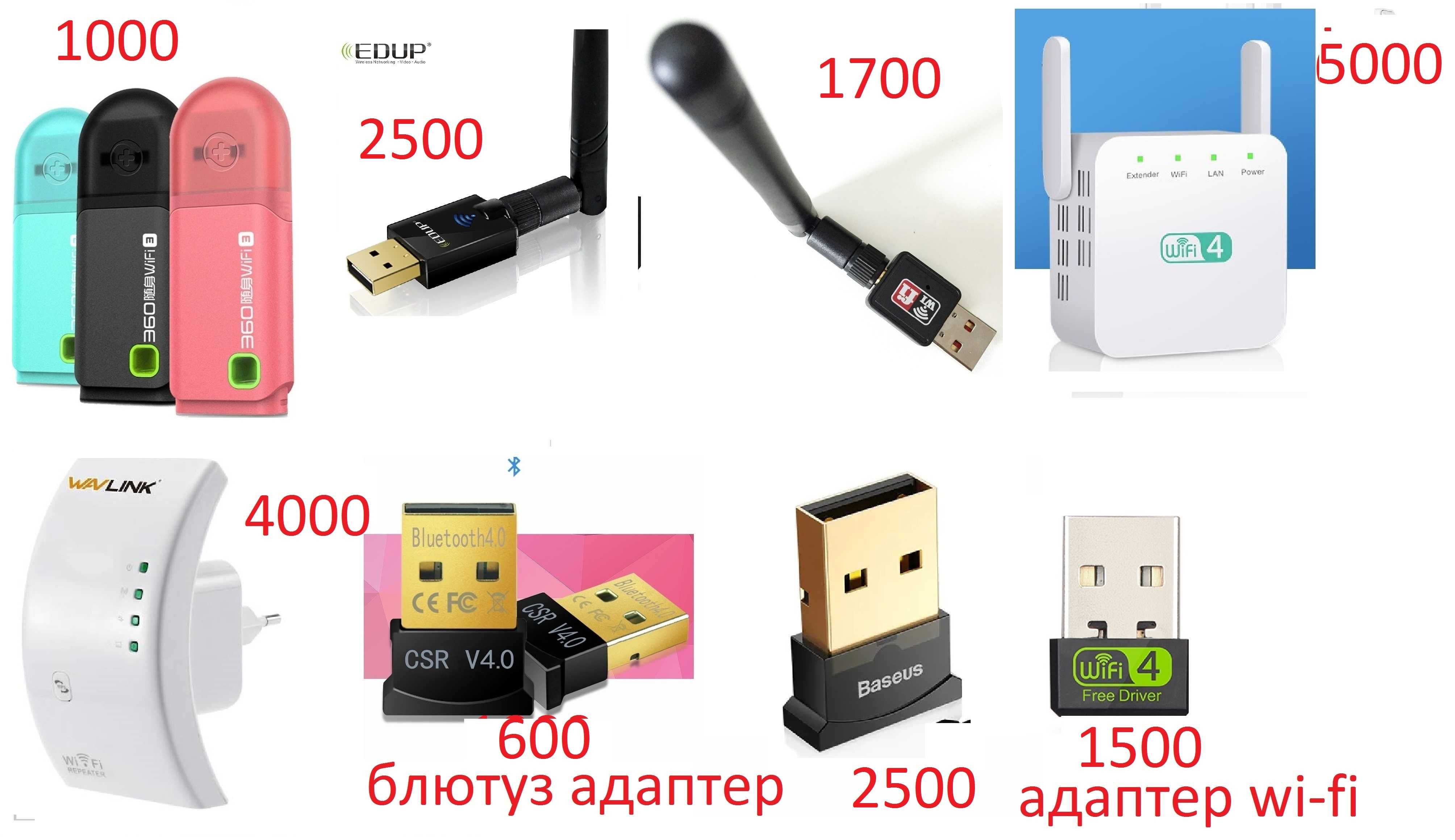 Усилитель сигнала Wi-fi Адаптер Wi-fi/Dongle блютуз Bluetooth 4.0 5.0