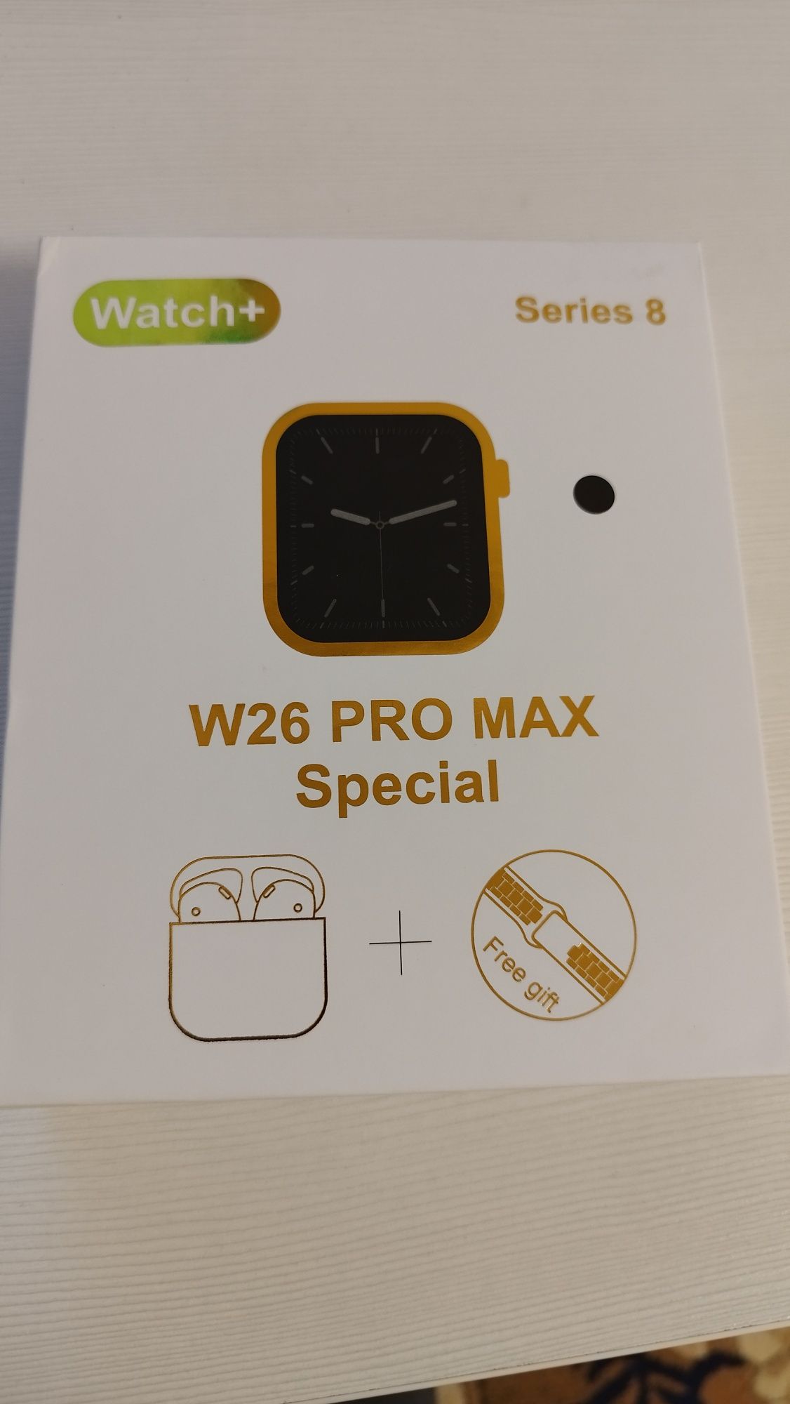 Смарт часы W26 PRO MAX + беспроводные наушники