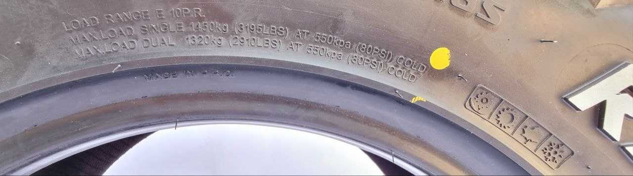 37/12.50R17 LT 121Q 10PR боковая в 3 слоя — TESCHE RIDGE BLADE X/T