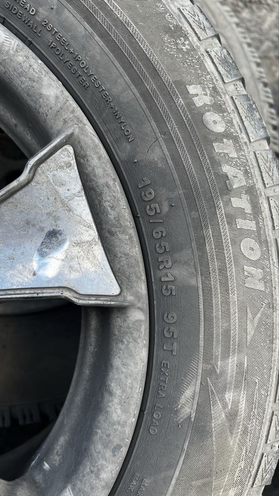 Продам диски р15 5х112 с резиной зима