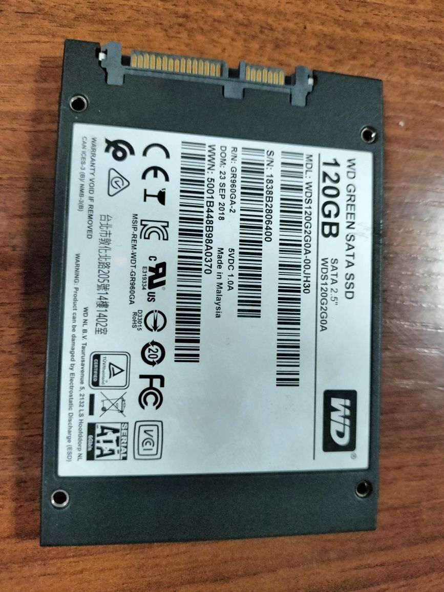 ССД диск WD 120gb