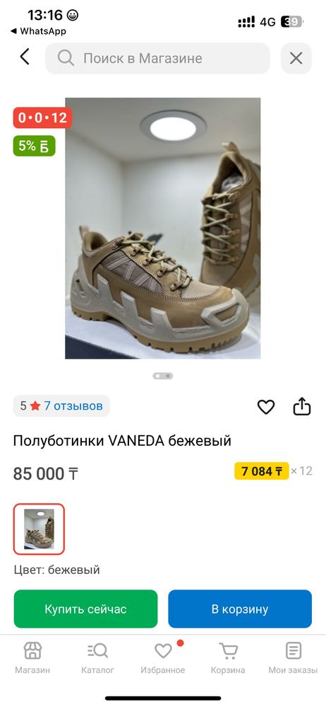 Кроссовка Vaneda