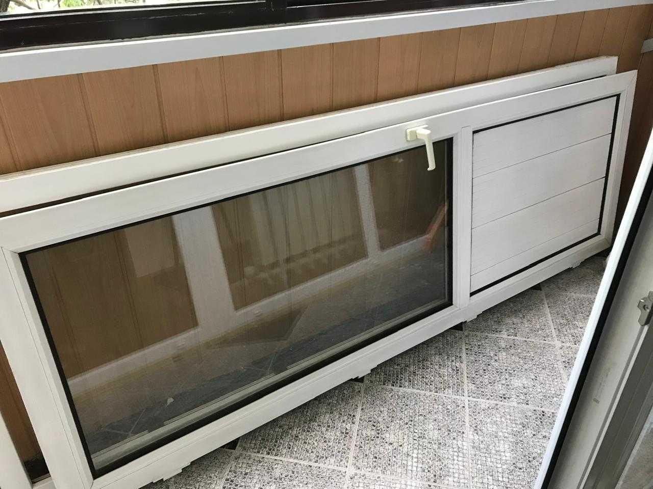 Продам пластиковое окно с дверью