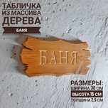 Табличка резная "БАНЯ"