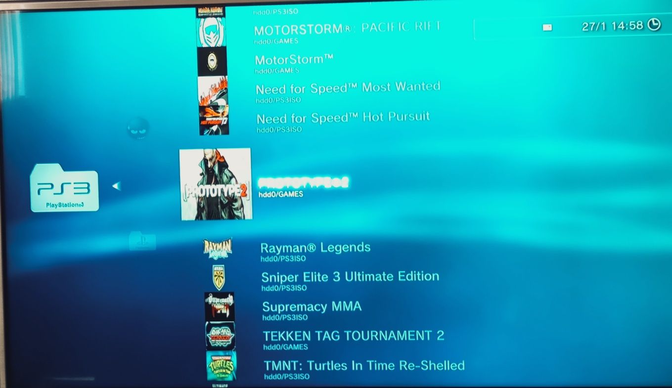Прошитая PS3 Slim 45 игр, 500гб