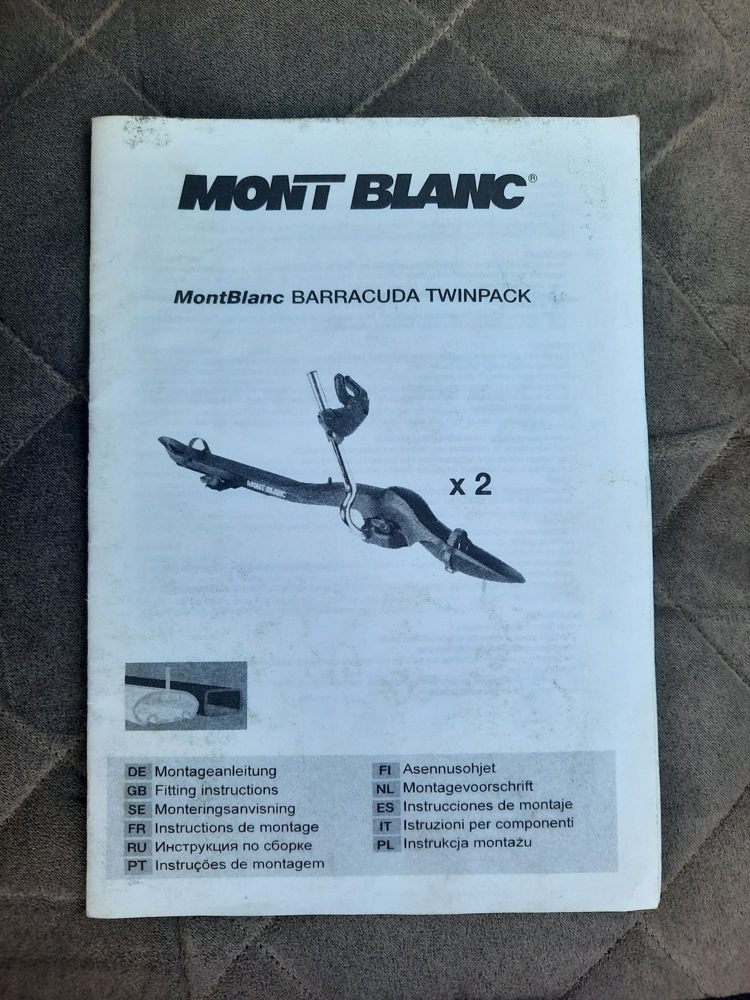 Велокрепление на крышу автомобиля Mont Blanc Barracuda