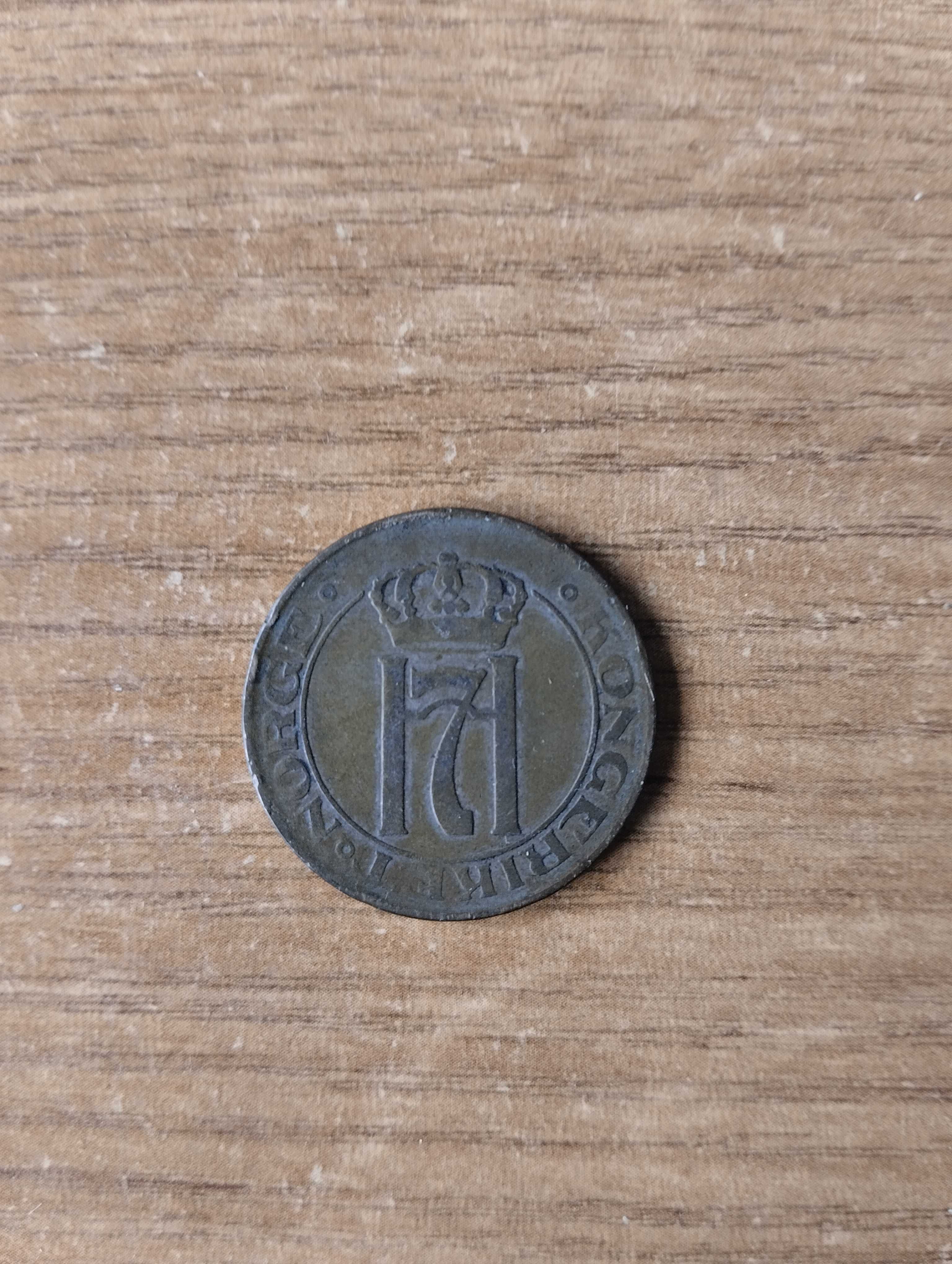 Продам старинную монету 5 Ore Norge Kongerik, 1922г