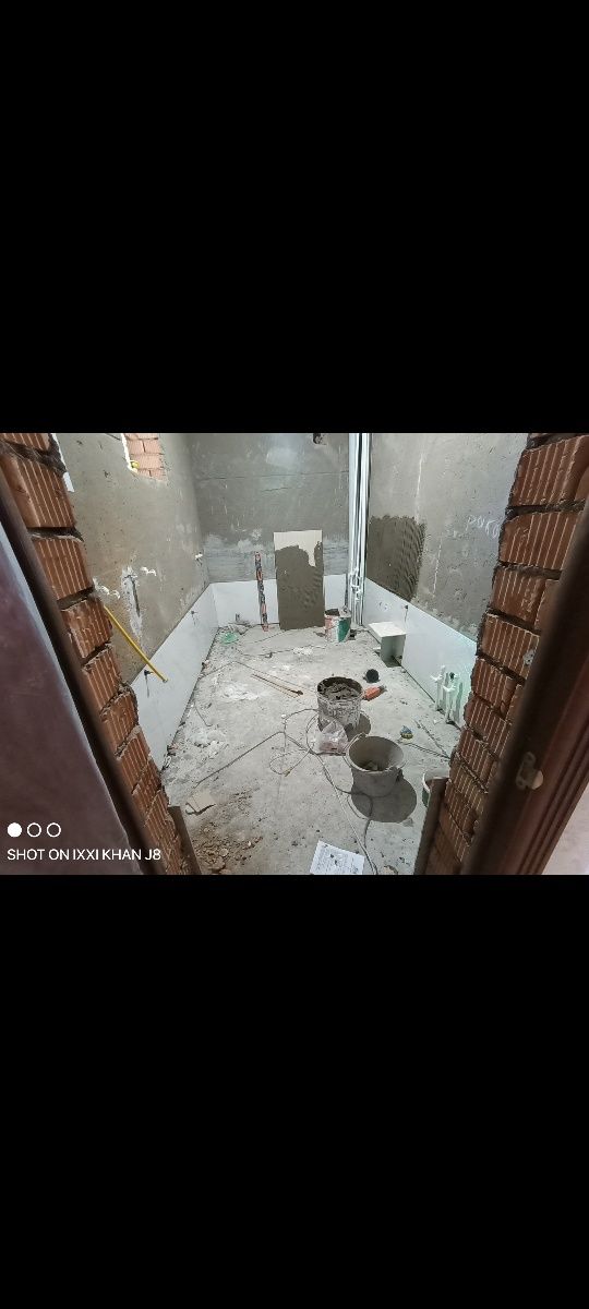 Кафел саламыз 1.20*0.60, 0.60 бәрін сала береміз.