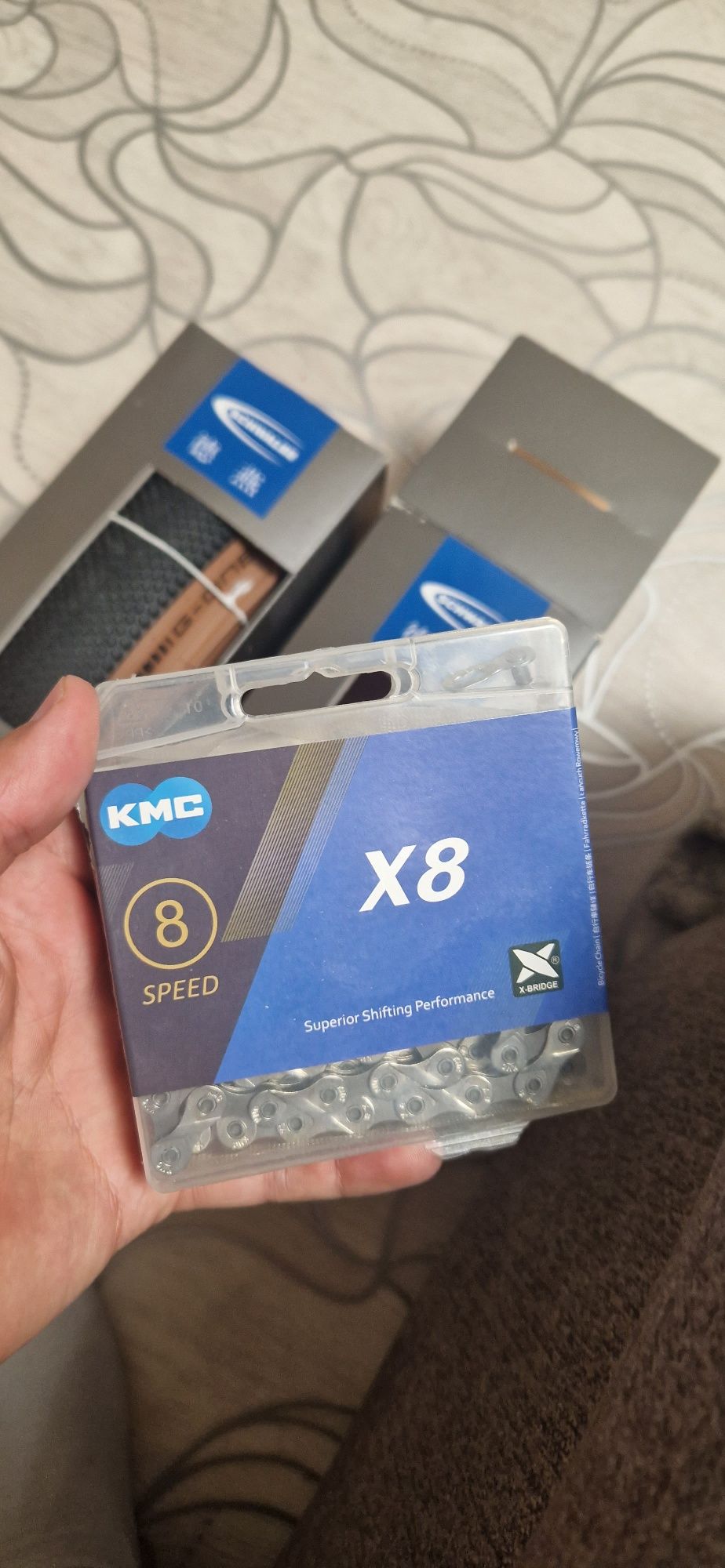 Цепь 8 скоростей, Shimano, KMC x8