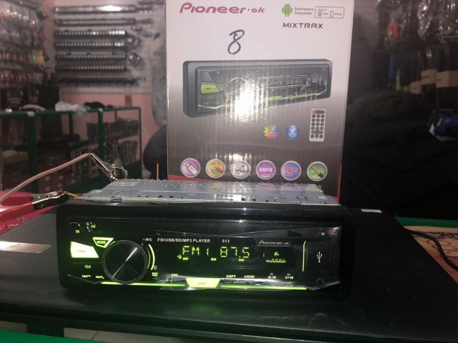 Автомагнитола магнитола магнитофон SD USB AUX FM BT Микрофон