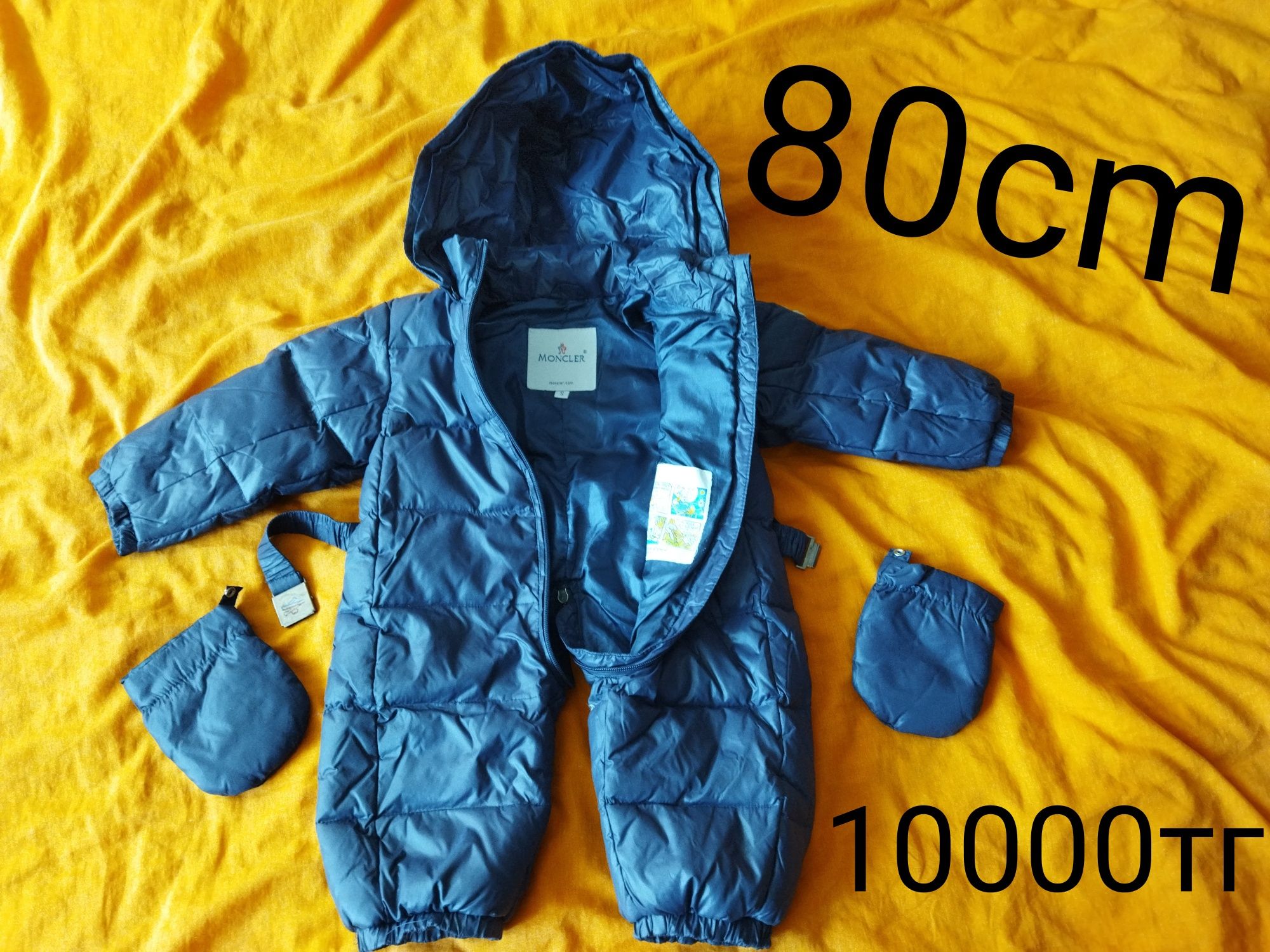 MONCLER комбинезон пуховой  80см, carter's флисовый 80р.