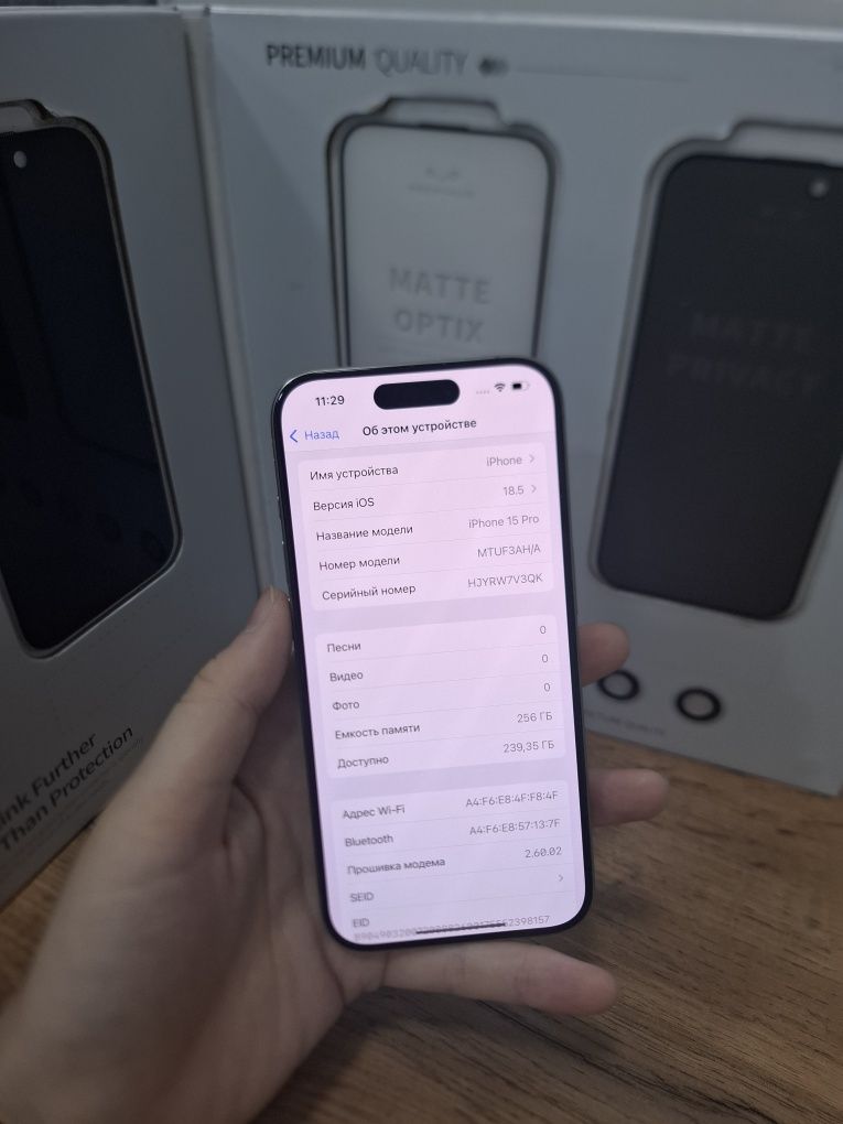 Iphone 15 pro 256 gb 89% PINTEL.KZ