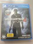 Продам Uncharted 4 :путь вора диск на пс 4