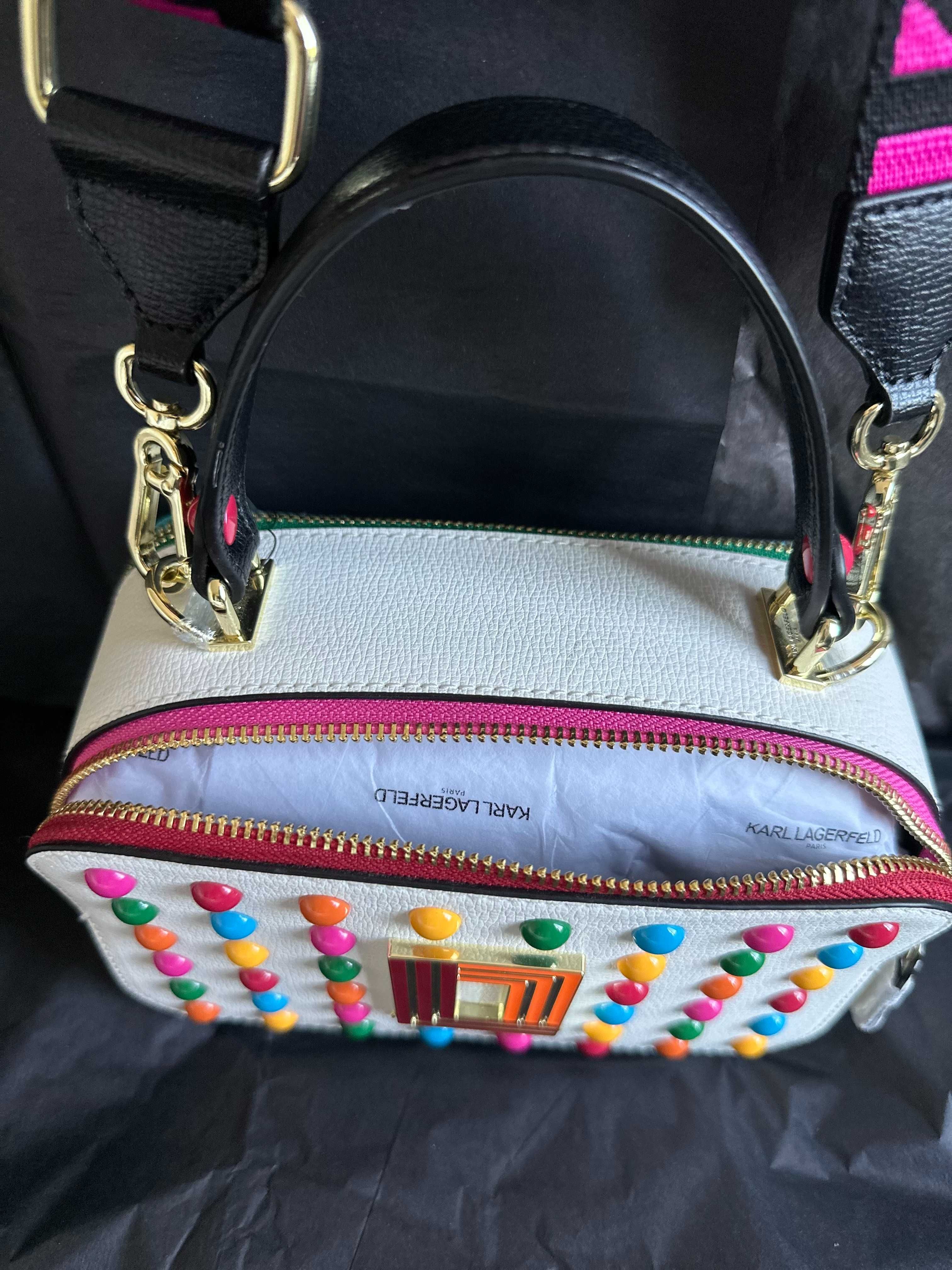 Оригинальная сумка Karl Lagerfeld Simone Studded Camera Crossbody.