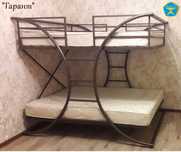 Двухъярусная металлическая кровать (двухярусная). Доставка бесплатно.